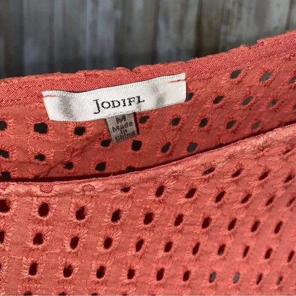 Jodifl Peachy Pink Flutter Sleeve Blouse - Picture 7 of 7